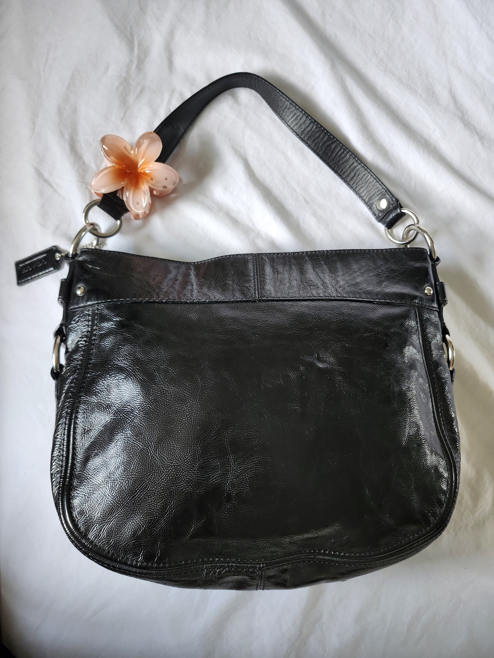 Coach Patent Leather Hobo Shoulder Bag & Crossbody
